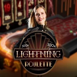 Official Live Casino logo: Lightning Roulette by Evolution at Bassbet Casino