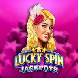 Lucky Spin Jackpots online game logo by Novomatic on basssbet.gr